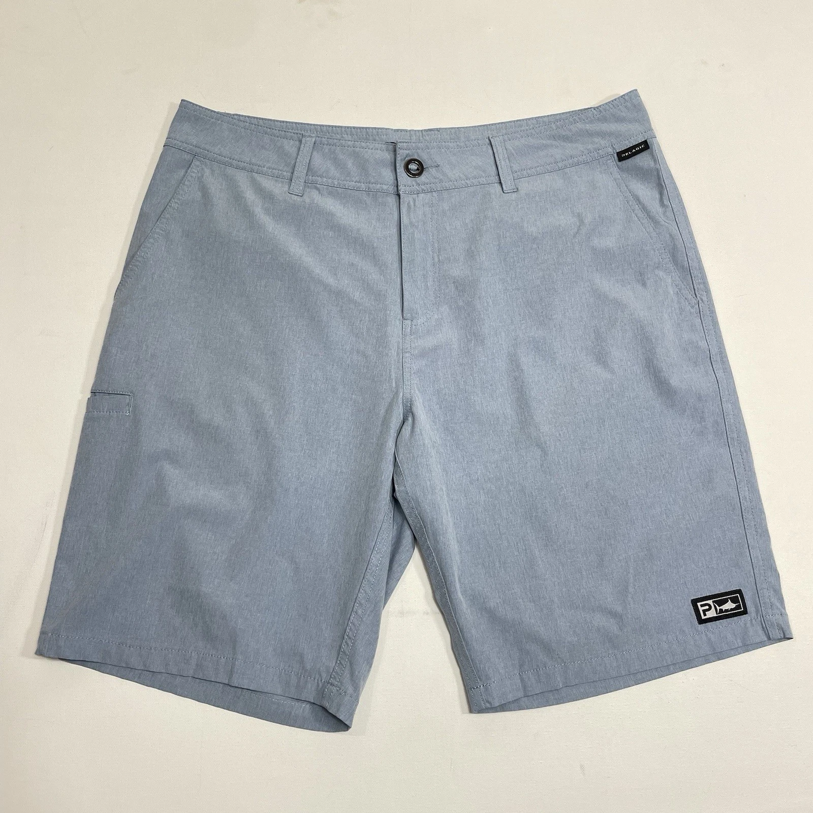 Pelagic Shorts Mens 36 Blue High Performance Hybrid Fishing H2O Print