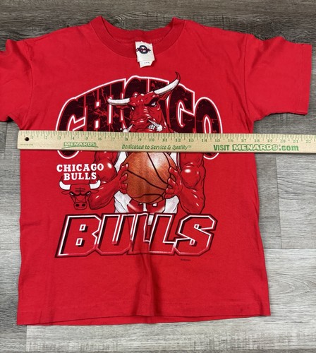 Camiseta Mascota Vintage Juvenil Años 90 Chicago Bulls Talla Juvenil Grande 14-16 - Imagen 5 de 6