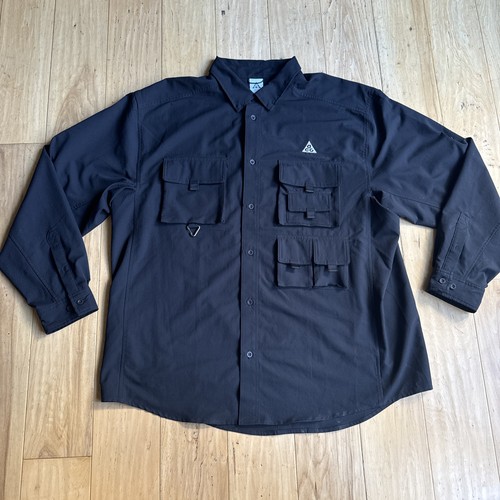 Camisa Nike ACG Dri-FIT UV Devastation Trail Negra Para Hombre XXL
