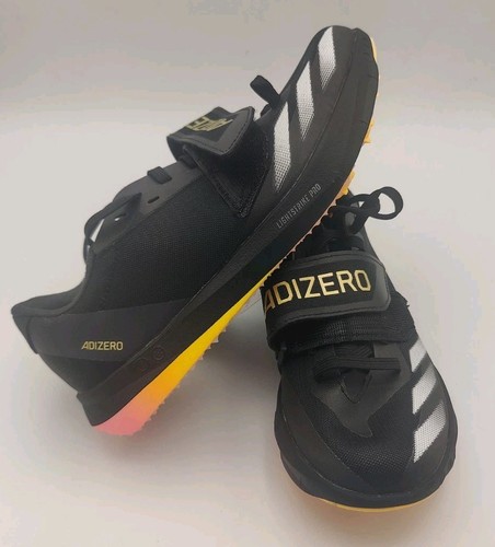 No Spikes -adidas Adizero TJ PV 'Athlete Pack' Track Spikes Black Men's Size 4.5 - Picture 4 of 9