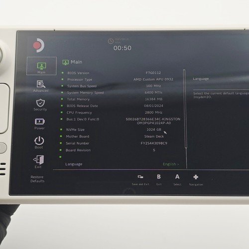 Valve Steam Deck OLED 1TB Handheld Console - White w/ DBrand Killswitch Case - Picture 3 of 10