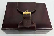 Genuine Rolex Watch Box 71.00.04 Leather Presentation Box Geneve Suisse