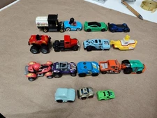 Lot of 16 Assorted Toy / Play Cars, Various Models & Brands, Various Scales