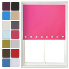 Oval Eyelet Roller Blind Easy Fit Trimmable Home and Office Window Blinds