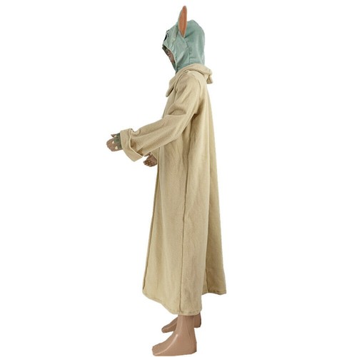 Kids Baby Yoda Costume The Mandalorian Star Wars Cosplay Halloween Fancy Dressפ - Picture 8 of 23
