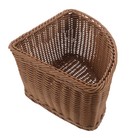 Fan-shaped Corner Storage Basket Cosmetics Organizer Bin for Kitchen