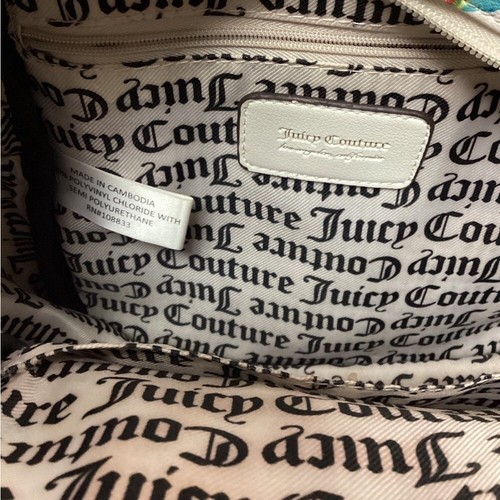 Juicy Couture Los Angeles Floral Rose Print Mini Backpack Purse Bag - Picture 6 of 6