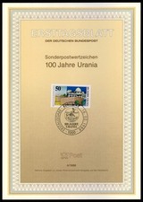 BERLIN ETB ERSTTAGSBLATT 1988/04 URANIA BERLIN - WISSENSCHAFT