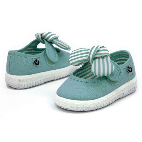 NEW Victoria Toddlers Slip On Canvas Bow Tie Cotton Lining Easy Fit Kids Shoes - Picture 6 of 52