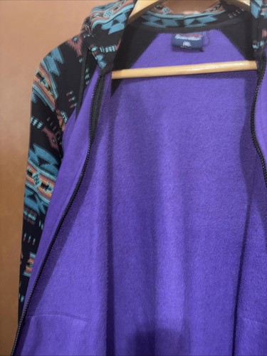 Nu Trendz Signiture Collection 3XL Native American Aztec Hoodie Southwest - Picture 8 of 10