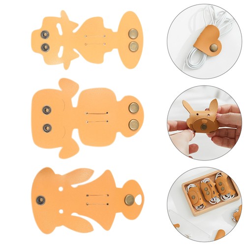 3 Pcs Datenkabel-Organizer Kabelführungshalter Lederband Wickler - Afbeelding 9 van 12