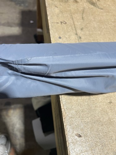 Mid Grey Nylon Jacket Liner Fabric 60”W Garment Material by the Yard - Picture 4 of 6