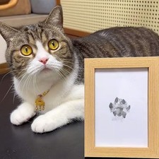 Safe Printing Print Pad Set for Baby Dog and Cats Paws Prints with Display Frame