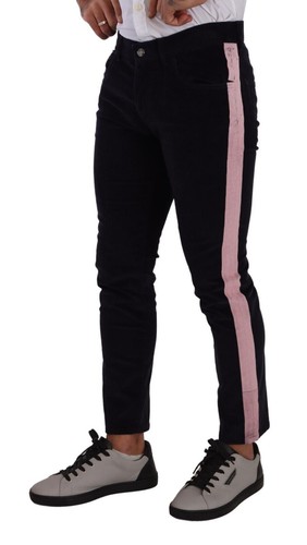 Jeans Skinny De Hombre Authentic De Algodón De Pana Azul Dolce & Gabbana - Imagen 2 de 4