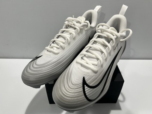 Nike Vapor Speed 3 Men's Size 7.5 White Silver Football Cleats FB3303-100 New - Picture 3 of 5