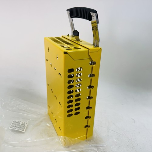 Master Lock 503YLW Latch Tight Group Lockout Box, 14 Locks Max, Yellow - Picture 3 of 4