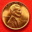 1950-P Lincoln Wheat Cent Penny GEM RED BU From an Original Bank Roll
