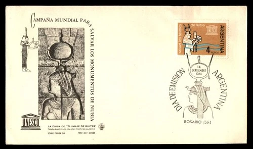 Mayfairstamps Argentina FDC 1963 UNESCO Goddess First Day Cover aaw_43899