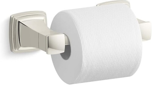 Kohler K-27413-SN Riff Wall Mounted Pivoting Toilet Paper Holder Polished Nickel - Picture 2 of 2