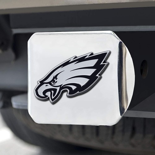 Philadelphia Eagles Anhängerkupplung Abdeckung massiv Metall mit erhöhtem Chrom Metall Emblem... - Bild 2 von 4