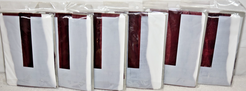 6 Burgundy Ultra Sheer Pantyhose Lot One Size 100-160lbs 5'-5'9" - Picture 6 of 8