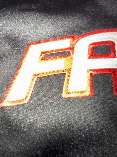 VTG Atlanta Falcons Reebok On Field TM Apparel Sz L Black Lined 1/4 Zip Pockets - Picture 20 of 20