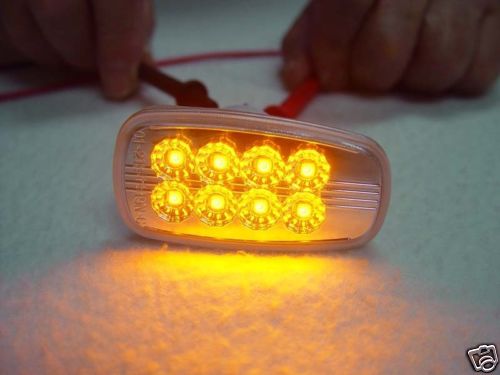 DEPO JDM Style Clear Lens Amber LED Side Marker Lights Set for 03-06 Scion xB/BB - Picture 2 of 4