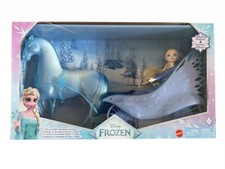 Disney Frozen Elsa Fashion Doll With Dress & Nokk With Adventure Carriage