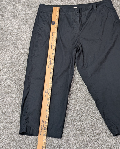 Eileen Fisher Hose Damen M Schwarz Capri Cropped Business Freizeit - Bild 9 von 10