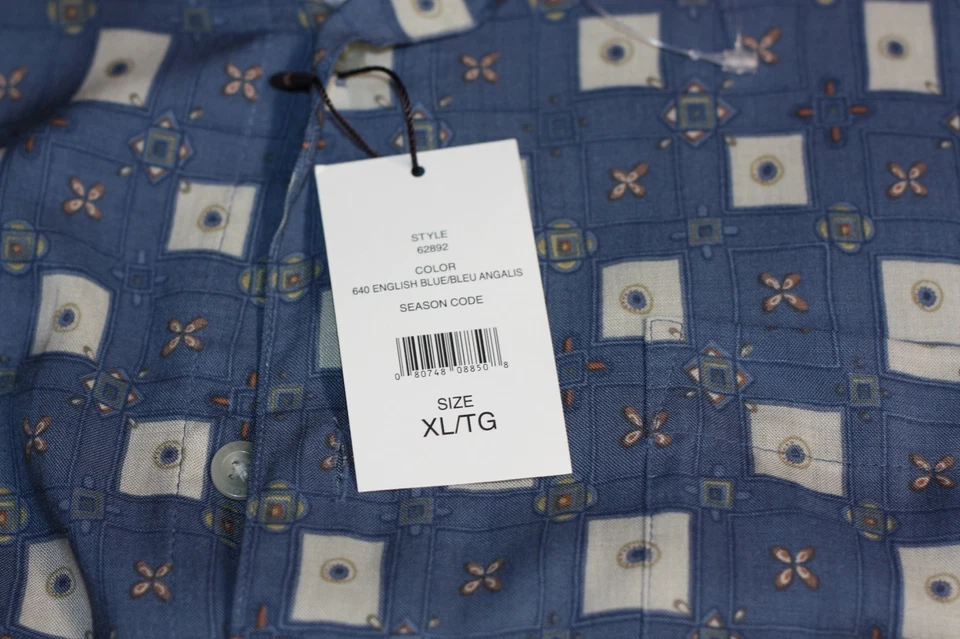 МУЖСКАЯ ЧЕРНАЯ КОРИЧНЕВАЯ РУБАШКА 1826 НА ПУГОВИЦАХ РАЗМЕР: XL МАЙ - Изображение 3 из 4