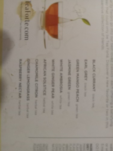 NEW TEA FORTE TEA TASTING ASSORTMENT 9 Piece Assortment FREE SHIPPING !! - Picture 5 of 5