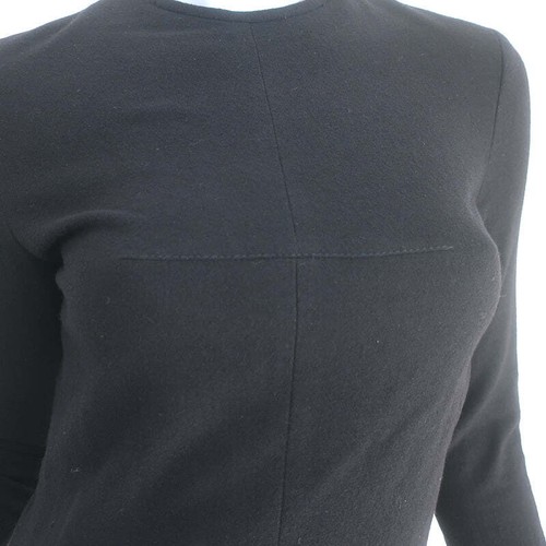 Givenchy Mini Sheath Dress Black Stretch Wool Size 38 - Picture 2 of 9