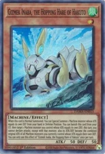 GIZMEK INABA HOPPING HARE OF HAKUTO DAMA-EN015 YUGIOH DAWN MAJESTY (SUPER NM)