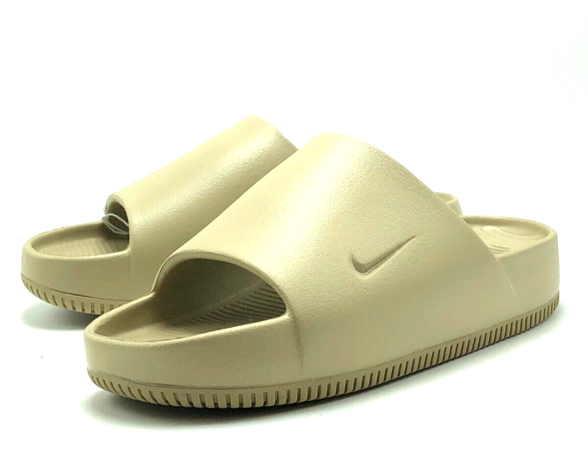 NEW* Men NIKE CALM SLIDE ESSENTIAL KHAKI / KHAKI (FD4116 201