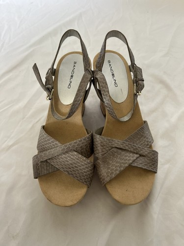 bandolino Komfort Keilsandalen Knöchelriemen offene Zehe neutral beige grau Damen 7 - Bild 5 von 7