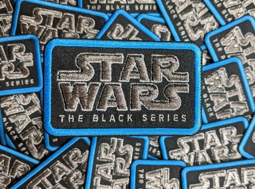 ¡VENTA BLOWOUT!! JUEGO de 3 parches de hierro con logotipo de Hasbro STAR WARS ""The Black Series - Imagen 6 de 9