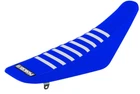 ENJOY Ribbed Gripper Seat Cover to fit KTM SXF 2016 - 18 BLUE WHITE RIB