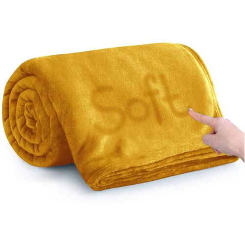 Thick Fleece Blanket Bed Sofa Throw Luxury Soft Warm Thermal Camping Blankets UK - Picture 96 of 176