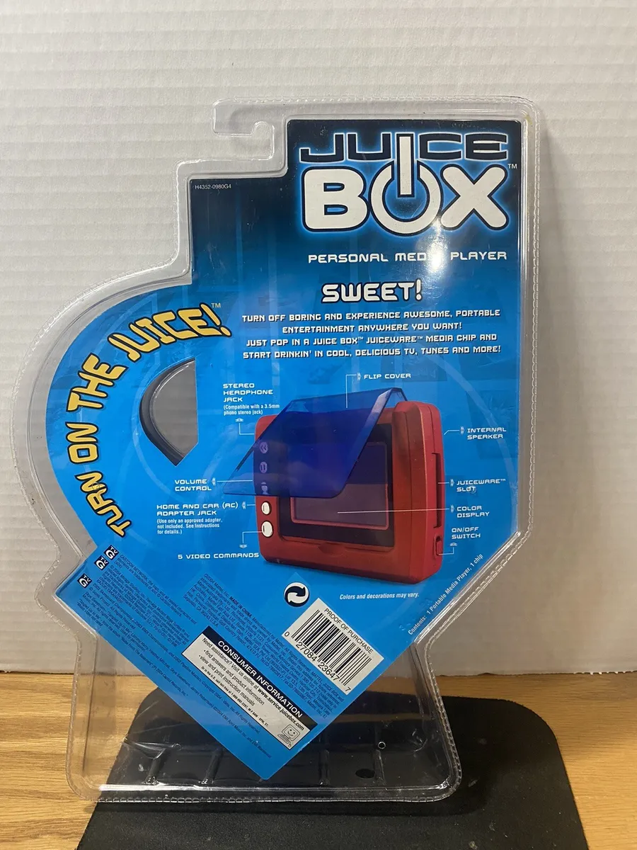 Mattel Juice Box Blue ( 512 MB ) Digital Media Player Red New In