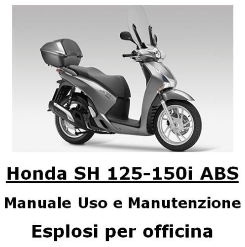 CD MANUALE USO MANUTENZIONE+ESPLOSI OFFICINA HONDA SH 125-150 ABS 2012-2013* - Foto 1 di 2