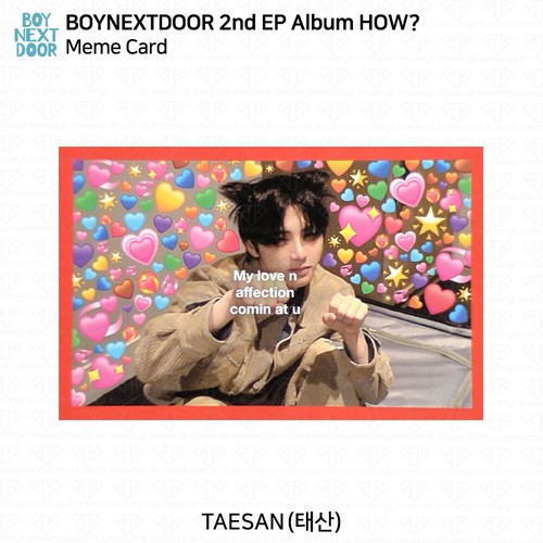 BOYNEXTDOOR 2nd EP Album HOW? Photocard Postcard Polaroid Meme Card Sticker Book - Picture 15 of 208