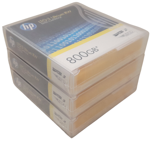 3 x Brand New Sealed HP C7973A LTO3 Ultrium RW 800GB Data Cartridges