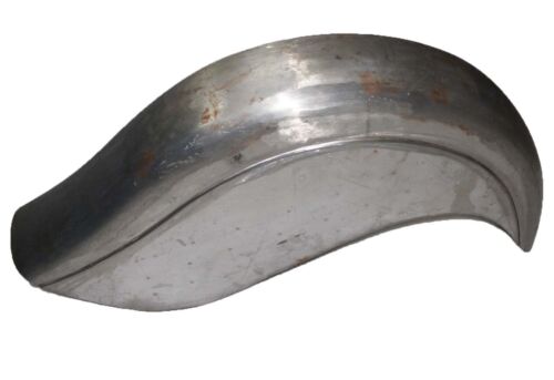 Vintage Indian Chief Civilian Plunger Front & Rear Raw Mudguard Fender Set ECs - Foto 8 di 9