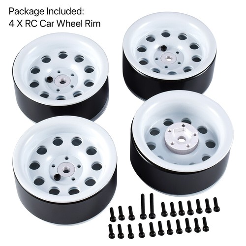 4stk 2,2 " Metall Felge Beadlock Radnabe 12mm Sechskant für 1:10 Traxxas RC Auto - Bild 12 von 12