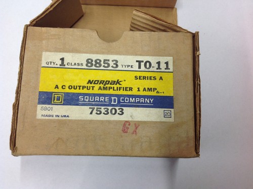 Square D 8853TO11 8853 TO-11 Ser. A Norpak AC Output Amplifier. NOS IN BOX - Picture 2 of 10