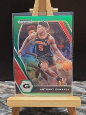 2021-22 Panini Prizm Draft Picks - Green Prizm #65 Anthony Edwards