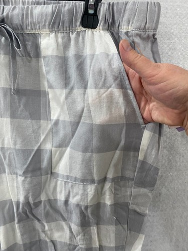 Joyspun Pyjamahose Buffalo kariert Flanell Damen M oder XL grau weiß Taschen - Bild 14 von 24