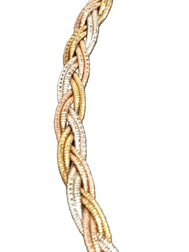 MILOR ITALY Tricolor Kette 925 Silber, 46 cm - Bild 5 von 12