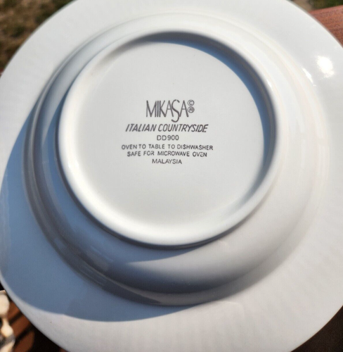 lot of 6 MIKASA Italian Countryside DD900 rimmed Soup BOWLS EUC - Picture 3 of 3