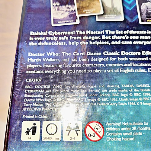 Vintage Doctor Who: The Card Game Classic Doctors Edition BBC / NEW Sealed - Picture 6 of 8